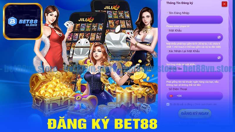 Hướng dẫn điền thông tin đăng ký bet88