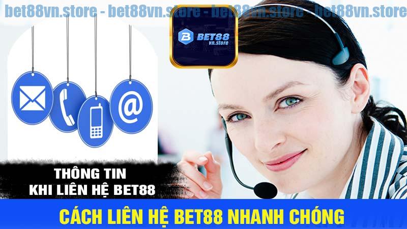 Thông tin khi liên hệ bet88